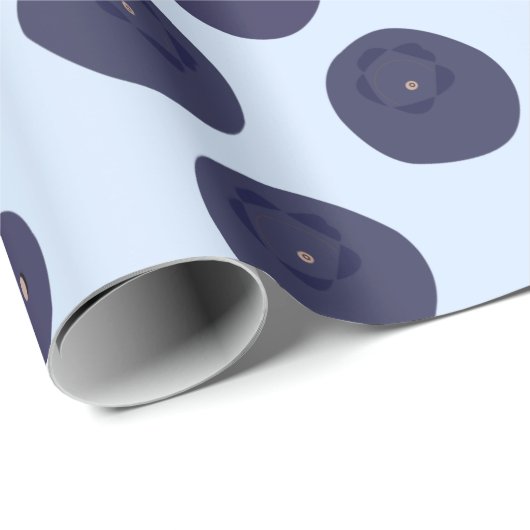 Blueberry Pattern Cadeaupapier (Rol Hoek)