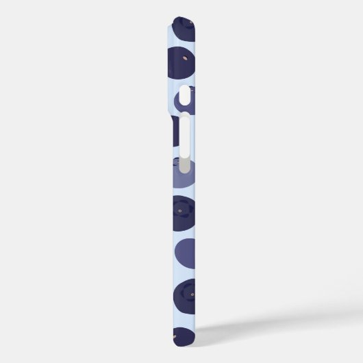 Blueberry Pattern Case-Mate iPhone Case (Achterkant / Links)