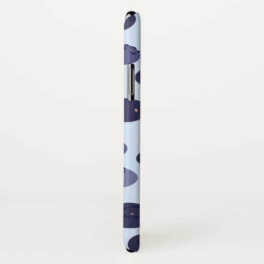 Blueberry Pattern Case-Mate iPhone Case (Achterkant / rechts)