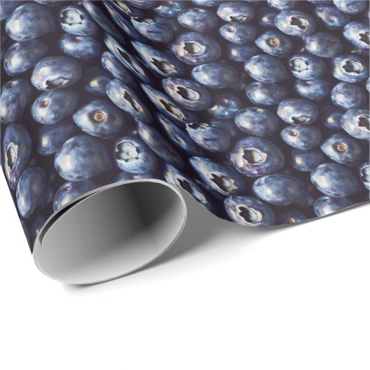 Blueberry Pattern Decoupage Cadeaupapier (Rol Hoek)