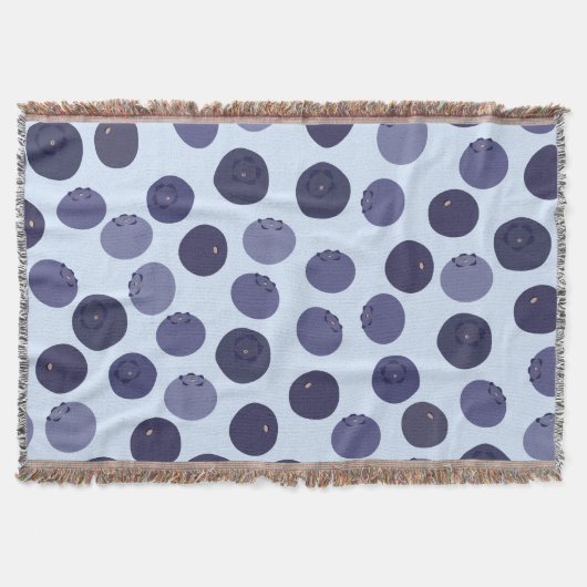 Blueberry Pattern Deken (Voorkant)