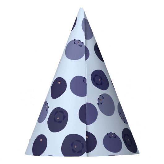Blueberry Pattern Feesthoedjes (Achterkant)