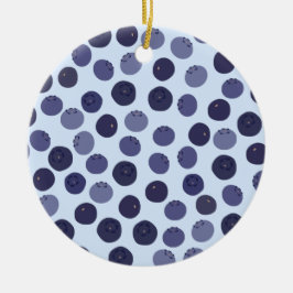 Blueberry Pattern Keramisch Ornament