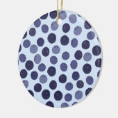 Blueberry Pattern Keramisch Ornament (Links)