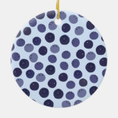 Blueberry Pattern Keramisch Ornament (Achterkant)
