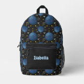 Blueberry Pattern Krijtbord Kinder Rugzak (Voorkant)