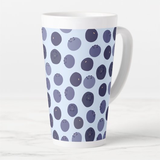 Blueberry Pattern Latte Mok (Rechterhoek)