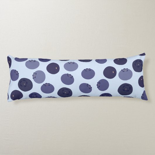 Blueberry Pattern Lichaamskussen (Achterkant)