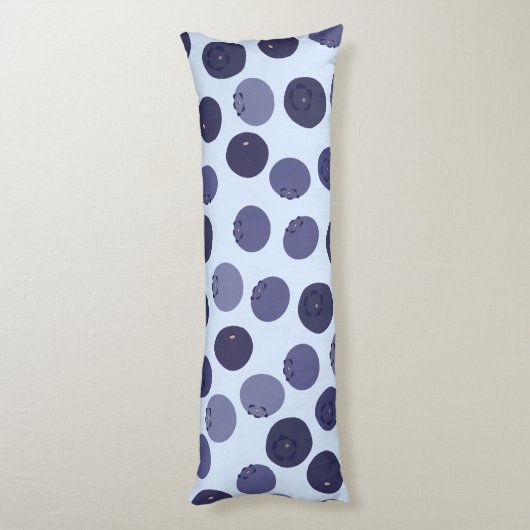 Blueberry Pattern Lichaamskussen (Achterkant (Verticaal))