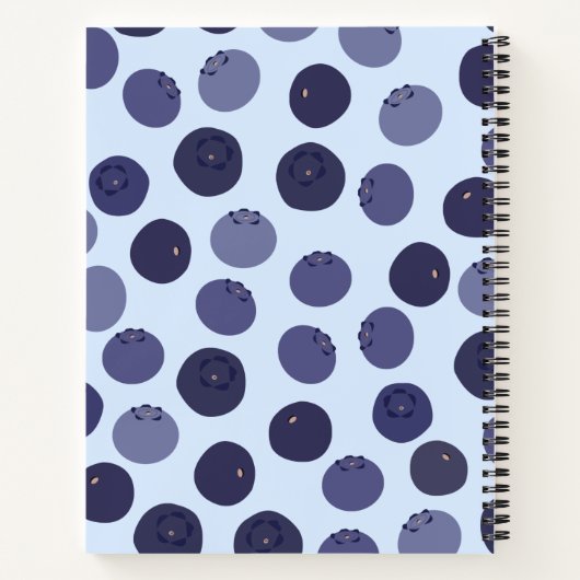 Blueberry Pattern Notitieboek (Achterkant)