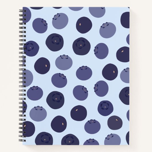 Blueberry Pattern Notitieboek (Voorkant)