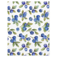  Blueberry Pattern Papieren Blad Briefpapier