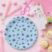 Blueberry Pattern Papieren Bordje (Feest)
