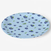 Blueberry Pattern Papieren Bordje (Gekanteld)