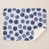 Blueberry Pattern Sherpa Deken (Voorkant (horizontaal))