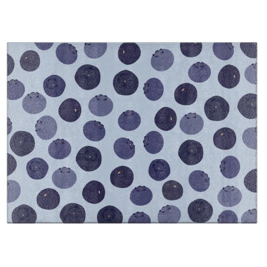 Blueberry Pattern Snijplank (Voorkant)