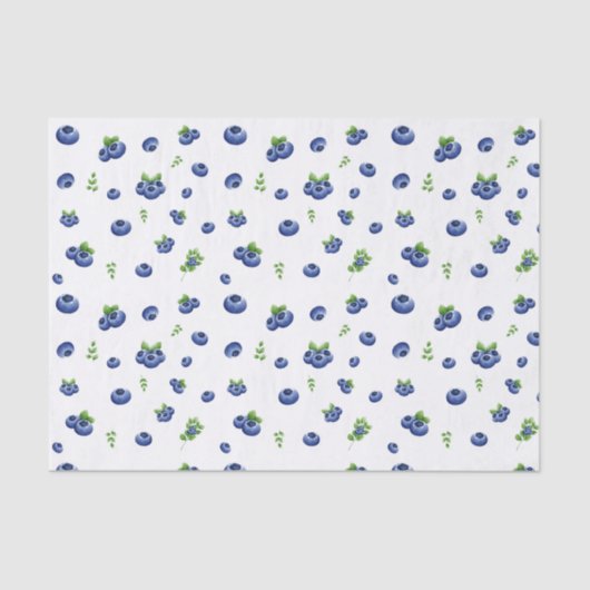 Blueberry Pattern Tissuepapier (Voorkant)
