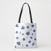 Blueberry Pattern Tote Bag (Voorkant)