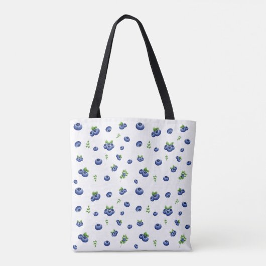 Blueberry Pattern Tote Bag (Achterkant)