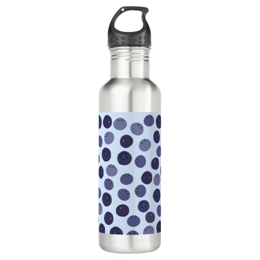 Blueberry Pattern Waterfles (Voorkant)