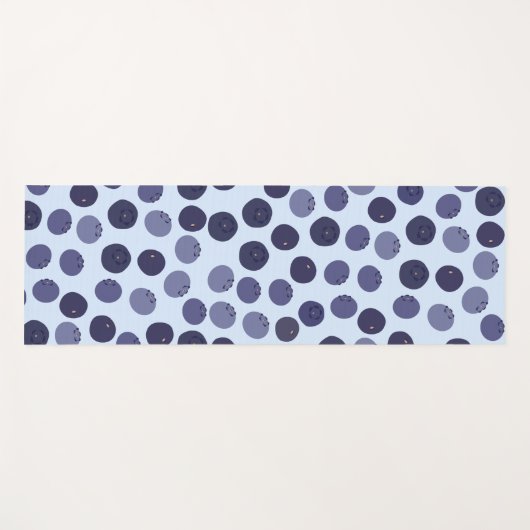 Blueberry Pattern Yogamat (Voorkant (horizontaal))