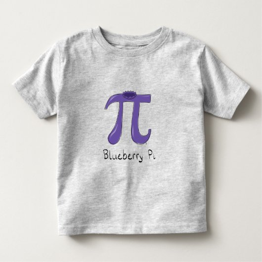 Blueberry Pi Cute Wiskunde Kind Toddler T-Shirt (Voorkant)