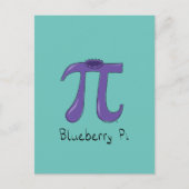 Blueberry Pi Cute Wiskunde Pi Day Briefkaart (Voorkant)