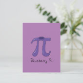 Blueberry Pi Cute Wiskunde Pi Day Briefkaart (Staand voorkant)