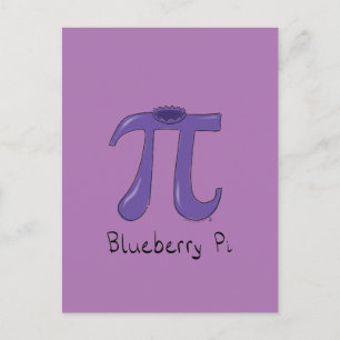 Blueberry Pi Cute Wiskunde Pi Day Briefkaart