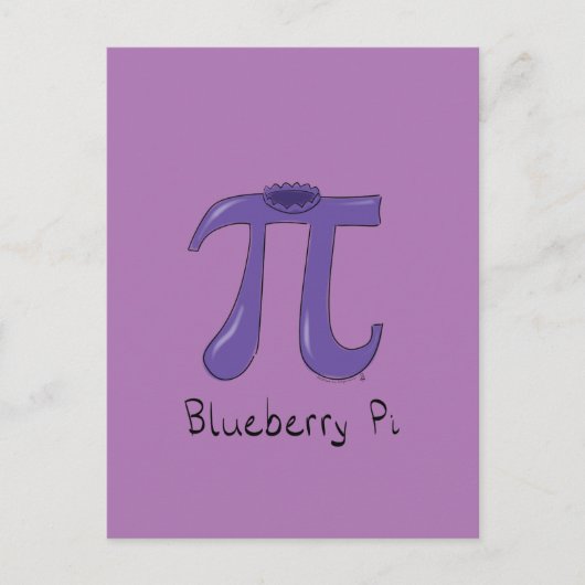Blueberry Pi Cute Wiskunde Pi Day Briefkaart (Voorkant)