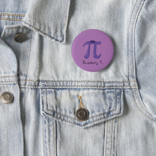 Blueberry Pi Cute Wiskunde Pi Day Button Pin (In situ)