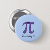 Blueberry Pi Cute Wiskunde Pi Day Button Pin (Voorkant /achterkant)