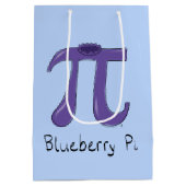 Blueberry Pi Cute Wiskunde Pi Day Feft Bag Medium Cadeauzakje (Achterkant)