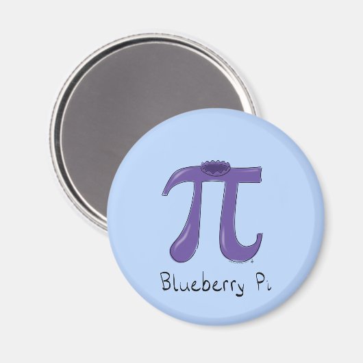 Blueberry Pi Cute Wiskunde Pi Day Magnet (Voorkant / Achterkant)