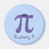 Blueberry Pi Cute Wiskunde Pi Day Magnet (Voorkant)