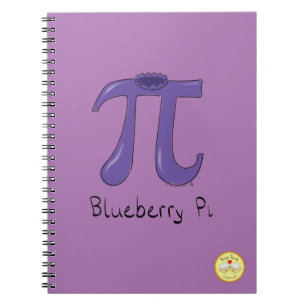 Blueberry Pi Cute Wiskunde Pi Day Notitieboek