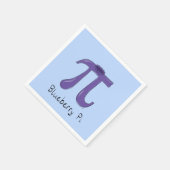 Blueberry Pi Cute Wiskunde Pi Day Party Napkins Servet (Hoek)