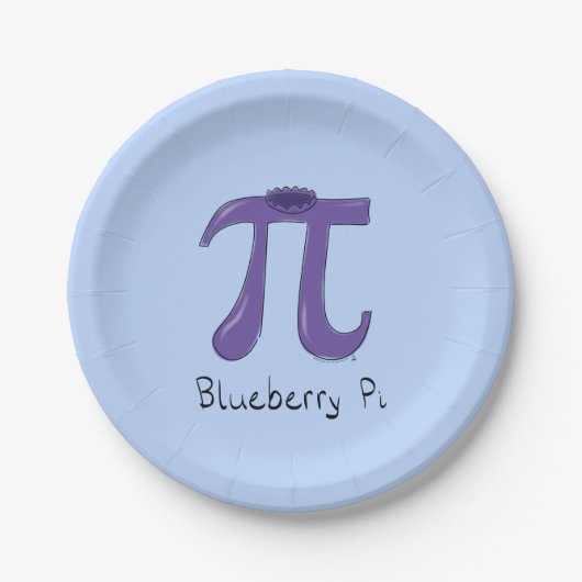 Blueberry Pi Cute Wiskunde Pi Day Party Paper Bord (Voorkant)