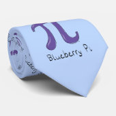 Blueberry Pi Cute Wiskunde Teacher Pi Day Mannen S Stropdas (Opgerold)