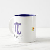 Blueberry Pi Schattigee Wiskunde Pi Dag Koffie Mok (Voorkant links)