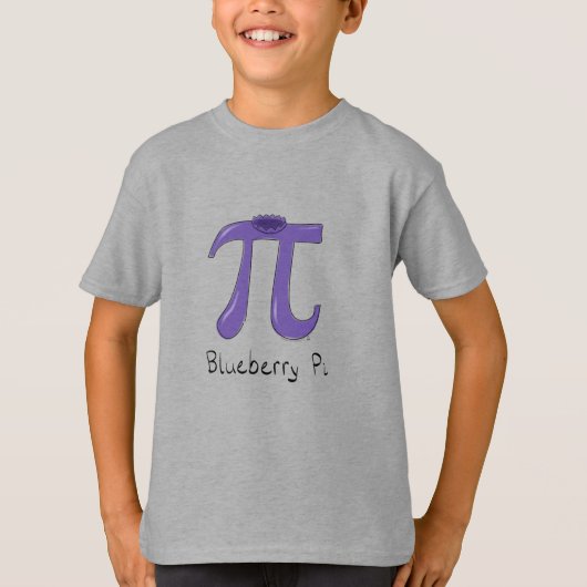Blueberry Pi Schattigee Wiskunde Pi Day Kinderen T T-shirt (Voorkant)