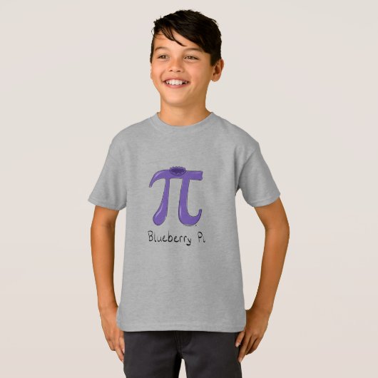Blueberry Pi Schattigee Wiskunde Pi Day Kinderen T T-shirt (Voorkant volledig)