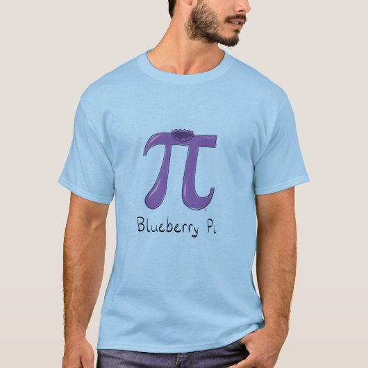 Blueberry Pi Symbol Wiskunde Teacher T-shirt (Voorkant)