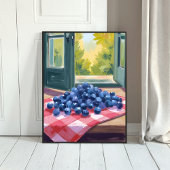 Blueberry Picking | Fruit Watercolor Blueberries Poster