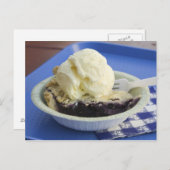 Blueberry pie a la mode briefkaart (Voorkant / Achterkant)