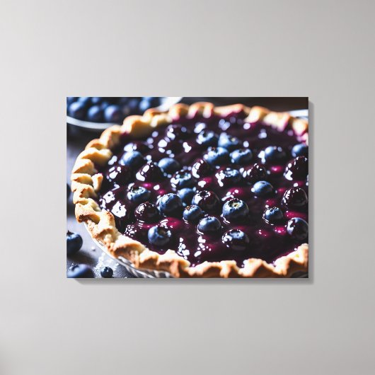 Blueberry Pie Canvas Afdruk (Voorkant)
