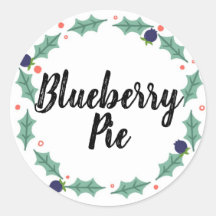 Blueberry Pie Eetlabels
