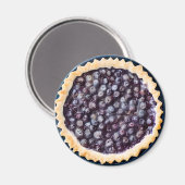Blueberry Pie en Fancy korst Magneet (Voorkant / Achterkant)