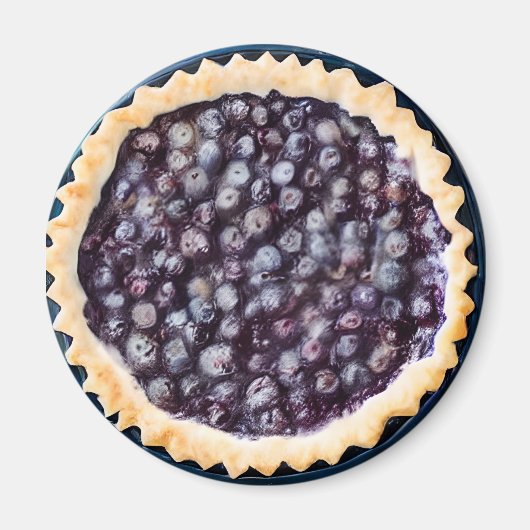 Blueberry Pie en Fancy korst Magneet (Voorkant)