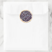 Blueberry Pie en Fancy korst Ronde Sticker (Tas)
